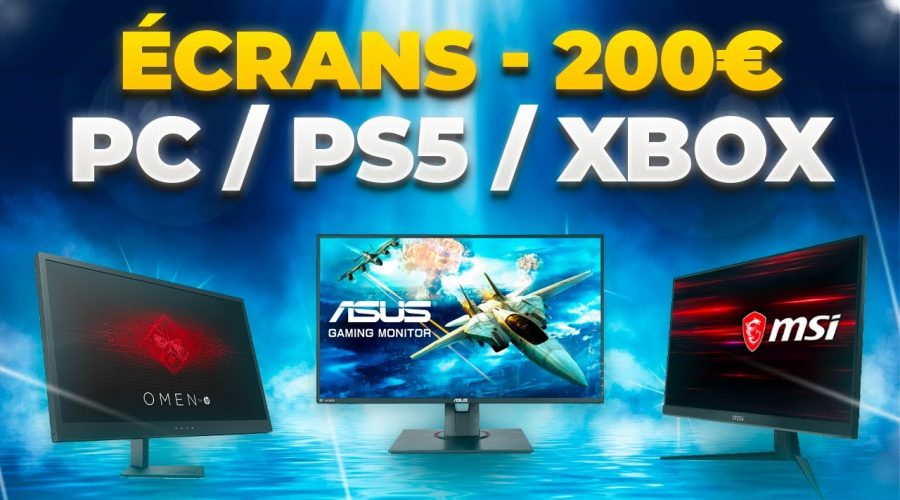 TOP 5 ECRANS GAMER PAS CHER POUR PS5/PC/XBOX A MOINS DE 200€ ! [2022]